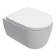 AQUAme Унитаз подвесной сиденье SoftClose, технология смыва Invisible, скрыт крепеж. 490х360х380, белый AQM2013PRO - фото 272546