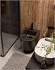 AQUAme Биде подвесное, цвет черный матовый, с отв под смеситель, с переливом 515x360x345мм, черный матовый AQM2101MB - фото 272571