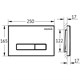 AQUAme Панель смыва для инсталляции, белый AQM4103W - фото 272613