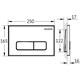 AQUAme Панель смыва для инсталляции акриловая, белый AQM4104W - фото 272619