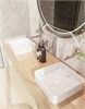 AQUAme Раковина накладная отдельностоящая прямоугольная. 400*400*110, белый AQM5008 - фото 272695