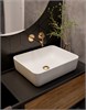 AQUAme Siena Смеситель для раковины настенный на 2 отв. 180мм, внутр монтаж в компл., Glossy gold AQM6215GG - фото 273011