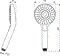 IDEAL STANDARD IDEALRAIN Лейка душевая EVO ROUND L3, диаметр лейки 110 мм - фото 27304
