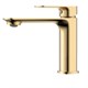 AQUAme Monza Смеситель для раковины однорычажный, Brushed gold AQM6310BG - фото 273060