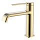 AQUAme Asti Смеситель для раковины однорычажный, Brushed gold AQM6410BG - фото 273191