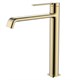 AQUAme Asti Смеситель для раковины однорычажный, Brushed gold AQM6414BG - фото 273215