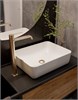 AQUAme Asti Смеситель для раковины однорычажный, Brushed gold AQM6414BG - фото 273217