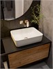 AQUAme Monza Смеситель для раковины настенный на 2 отв., внутр монтаж в компл., Brushed gold AQM6315BG - фото 273240