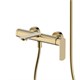 AQUAme Monza Смеситель для ванны однорычажный, с душевым набором, 3 режима, Brushed gold AQM6312BG - фото 273252