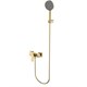 AQUAme Imola Смеситель для душа, с душевым набором, ?120 мм, 3 режима, Brushed gold AQM6713BG - фото 273349