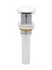 AQUAme Донный клапан без перелива, керамическая накладка, цвет белый AQM7002-0W - фото 273451