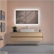 AQUAme 600х1000 Зеркало с подсветкой и подогревом универсальный монтаж AQM9102B - фото 274025