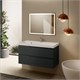 AQUAme "S3" тумба под умывальник подвесная 100 см., цвет антрацит. AQM900310GM - фото 274089