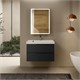 AQUAme "S3" тумба под умывальник подвесная 80 см., цвет антрацит. AQM900380GM - фото 274103