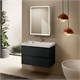 AQUAme "S3" тумба под умывальник подвесная 80 см., цвет антрацит. AQM900380GM - фото 274106