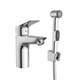 BELBAGNO Due Смеситель для раковины без донного клапана с гигиеническим душем, хром DUE-LVM/HGN-CRM-W0 - фото 275315