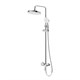 BELBAGNO Albano Душевая стойка со смесителем и изливом, хром ALBANO-VSCM-CRM - фото 275336