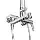 BELBAGNO Unique Душевая стойка со смесителем и изливом, хром UNIQUE-VSCM-CRM - фото 275358