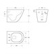 BELBAGNO Комплект 3 в 1 Унитаз подвесной с сиденьем BelBagno SFERA-R BB046CHR/SC + Система инсталляции 2 в 1 BelBagno BB026/BB042BL BB046CHR/SC/BB026/BB042BL - фото 275392