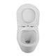 BELBAGNO Flay-R Унитаз подвесной безободковый с сиденьем дюропласт soft close, белый BB053CHR/SC - фото 275480