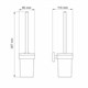WASSERKRAFT Asphe K-77727 Щетка для унитаза подвесная, розовое золото WASSERKRAFT 77727 - фото 275889