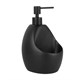 WASSERKRAFT K-8099BLACK Дозатор с емкостью для губки, черный WASSERKRAFT 8099BLACK - фото 275891
