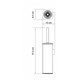 WASSERKRAFT K-1167BLACK Щетка для унитаза подвесная, черный WASSERKRAFT 1167B - фото 275899