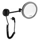 WASSERKRAFT K-1004BLACK Зеркало с LED-подсветкой, 3-х кратным увеличением, черный WASSERKRAFT 1004BLACK - фото 275956