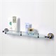 WASSERKRAFT Diemel K-2244 Полка стеклянная с бортиком, хром WASSERKRAFT 2244 - фото 276013