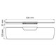 WASSERKRAFT Glan K-5124 Полка стеклянная, черный WASSERKRAFT 5124 - фото 276052
