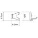 WASSERKRAFT K-3223D Крючок двойной, черный WASSERKRAFT 3223D - фото 276063