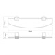 WASSERKRAFT K-3224 Полка стеклянная, черный WASSERKRAFT 3224 - фото 276068