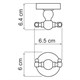 WASSERKRAFT Diemel K-2223D Крючок двойной, хром WASSERKRAFT 2223D - фото 276112