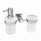 WASSERKRAFT Lippe K-6589 Держатель стакана и дозатора, хром WASSERKRAFT 6589 - фото 276657