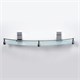 WASSERKRAFT Lopau K-6044 Полка стеклянная с бортиком, хром WASSERKRAFT 6044 - фото 276663