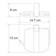 WASSERKRAFT Berkel K-6825 Держатель туалетной бумаги, хром WASSERKRAFT 6825 - фото 276832