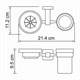 WASSERKRAFT Lippe K-6526 Держатель стакана и мыльницы, хром WASSERKRAFT 6526 - фото 276882