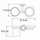 WASSERKRAFT Isar K-7326 Держатель стакана и мыльницы, темная бронза WASSERKRAFT 7326 - фото 276903