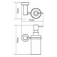 WASSERKRAFT Donau K-9499 Дозатор для жидкого мыла, хром WASSERKRAFT 9499 - фото 276955