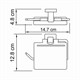 WASSERKRAFT Lippe K-6525 Держатель туалетной бумаги, хром WASSERKRAFT 6525 - фото 277022