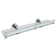 WASSERKRAFT Rhein K-6244 Полка стеклянная с бортиком, хром WASSERKRAFT 6244 - фото 277131