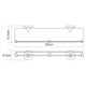 WASSERKRAFT Rhein K-6244 Полка стеклянная с бортиком, хром WASSERKRAFT 6244 - фото 277132