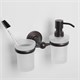 WASSERKRAFT Isar K-7389 Держатель стакана и дозатора, темная бронза WASSERKRAFT 7389 - фото 277163