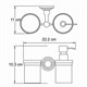 WASSERKRAFT Isar K-7389 Держатель стакана и дозатора, темная бронза WASSERKRAFT 7389 - фото 277166