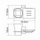 WASSERKRAFT Leine K-5026 Держатель стакана и мыльницы, хром WASSERKRAFT 5026 - фото 277213