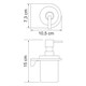WASSERKRAFT Kammel K-8399WHITE Дозатор для жидкого мыла, белый WASSERKRAFT 8399W - фото 277236