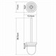 WASSERKRAFT Oder K-3027 Щетка для унитаза, хром WASSERKRAFT 3027 - фото 277317