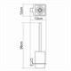 WASSERKRAFT Exter K-5227 Щетка для унитаза подвесная, светлая бронза WASSERKRAFT 5227 - фото 277356