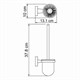 WASSERKRAFT Lippe K-6527 Щетка для унитаза подвесная, хром WASSERKRAFT 6527 - фото 277365