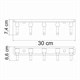 WASSERKRAFT Oder K-3075 Кронштейн настенный, хром WASSERKRAFT 3075 - фото 277369
